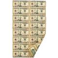 Uncut Currency Sheet 16 x $10 2009 UNC